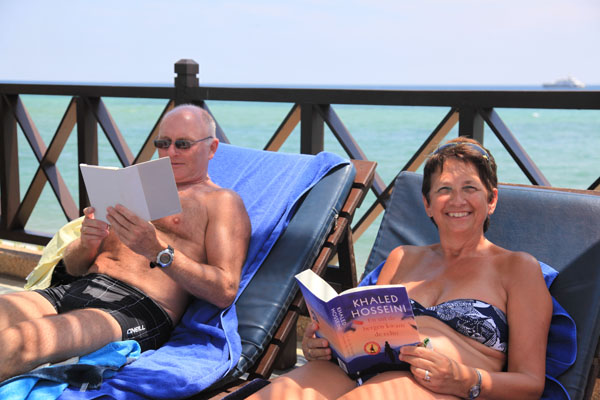 Hans en Gina bij het Berjaya Tioman Beach Resort
